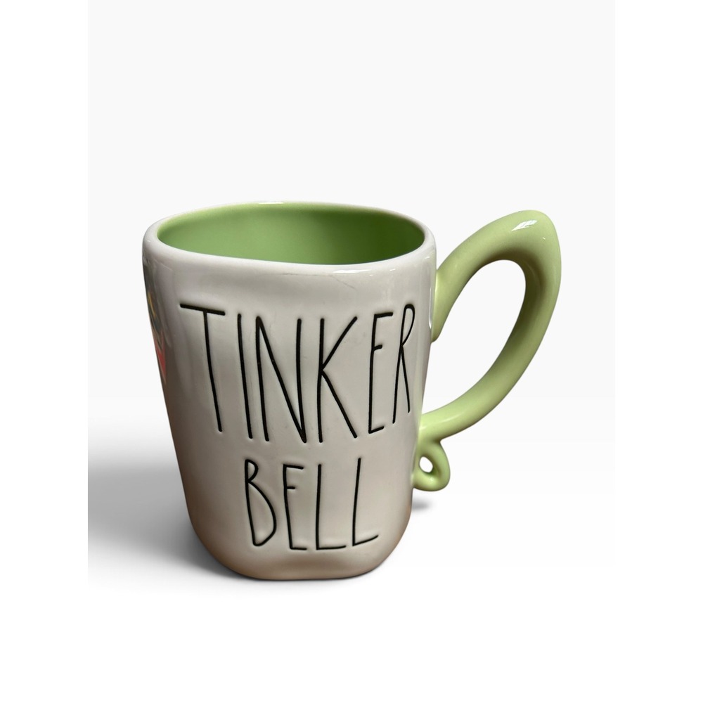 Rae Dunn Disney Artisan Collection Tinker Bell Ceramic Coffee Mug